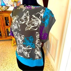 BOSS Hugo Boss Sleeveless Silk Print Top! Stunning with Hand Stitching! 6